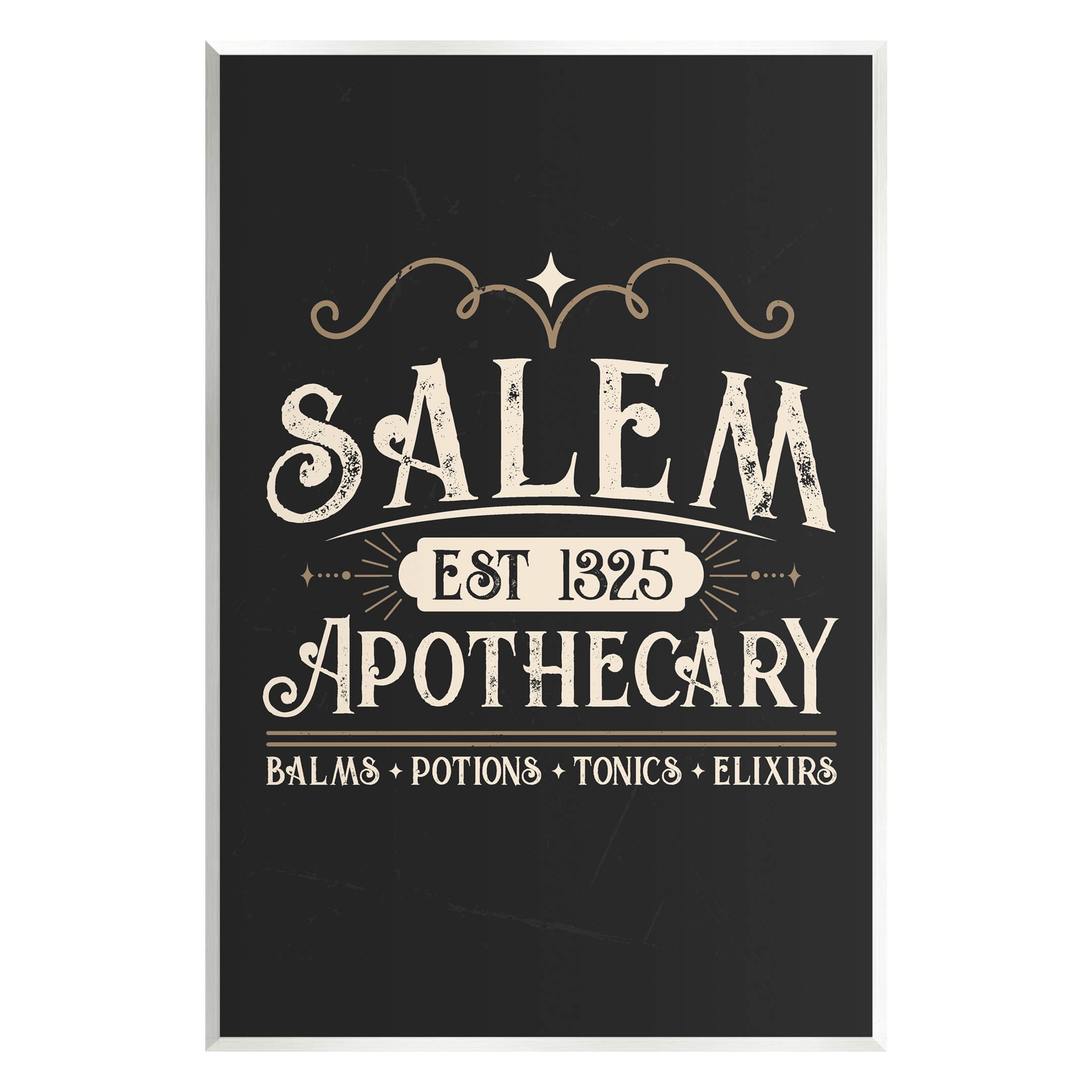 Stupell Industries Salem Apothecary Vintage Sign Graphic Art Unframed Art Print Wall Art, Design by Angela Nickeas