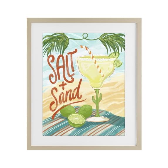 Stupell Industries Bohemian Salt & Sand Margarita Birch Framed Print Under Glass, 13 x 16, by Connie Summers