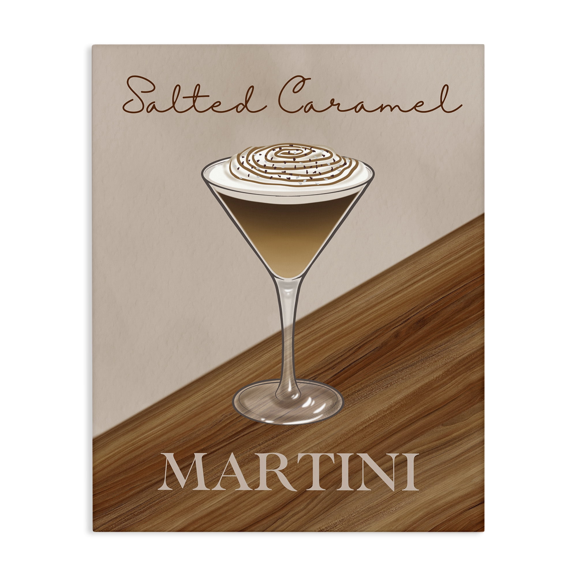 Stupell Industries Salted Caramel Martini Canvas Wall Art, design by Marcus Prime