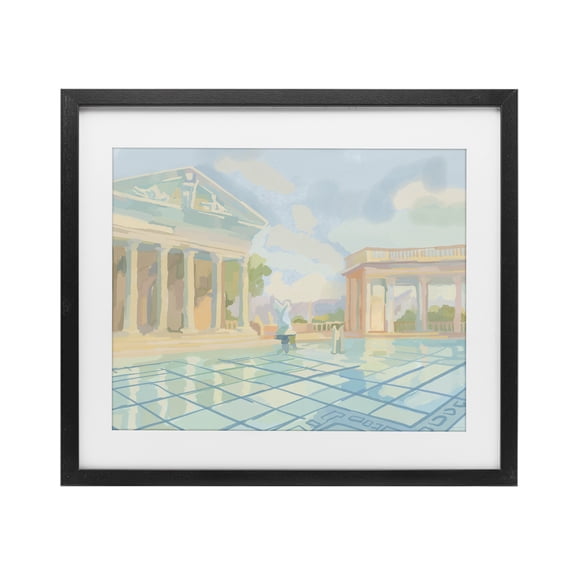 Stupell Industries Traditional Sam Simeon Architecture Black Framed Print Under Glass, 16 x 13, by Amelia Noyes