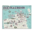 thumbnail image 1 of Stupell Industries Coastal San Francisco California Tourist Destinations Canvas Art, 20 x 16, by Ziwei Li, 1 of 7