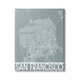 thumbnail image 1 of Stupell Industries San Francisco Geometric Street City Map California Transportation, 36 x 48, Design by Daphne Polselli, 1 of 6