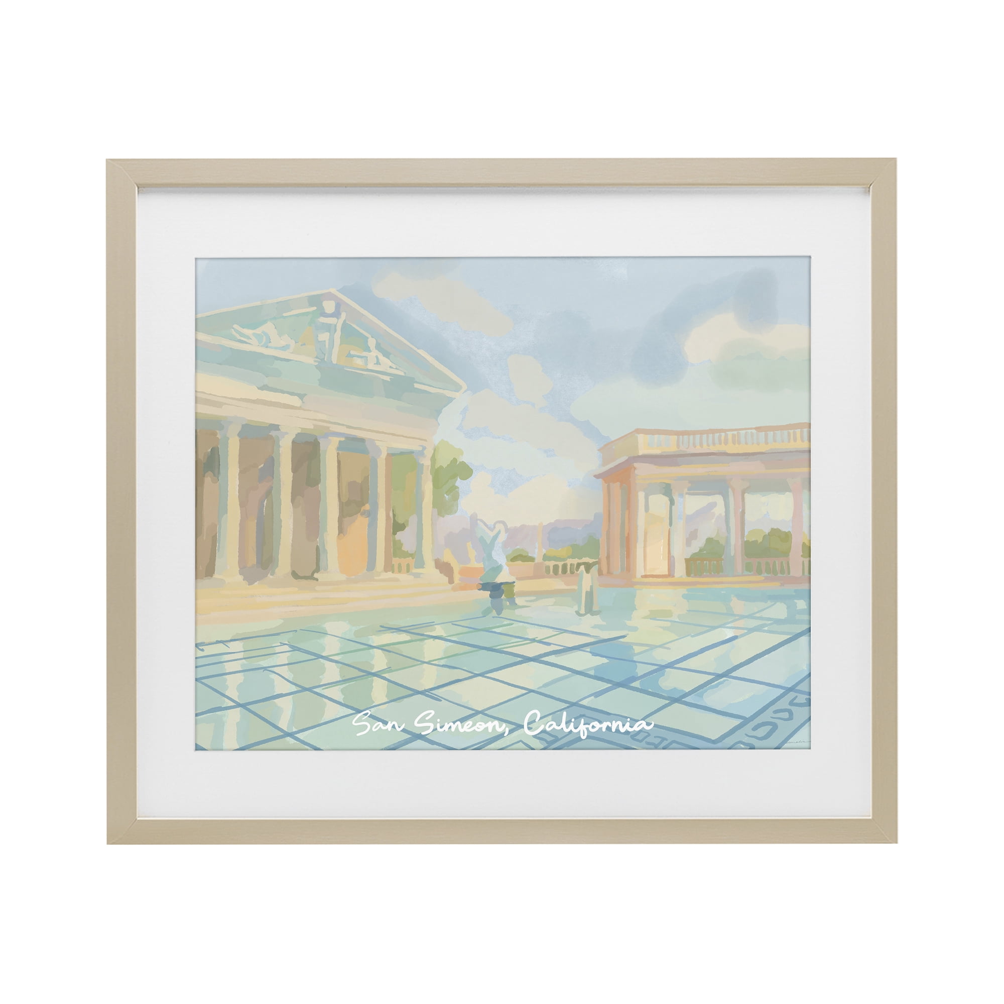 Stupell Industries San Simeon California Birch Framed Print Under Glass, design by Amelia Noyes