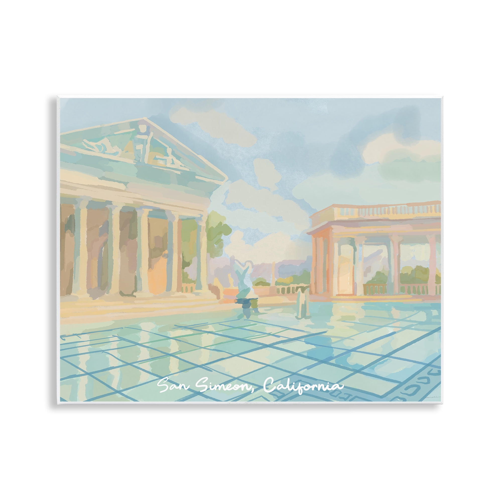 Stupell Industries San Simeon California Wall Plaque Art, design by Amelia Noyes