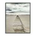 thumbnail image 1 of Stupell Industries Sand Covered Boardwalk Landscape Photography Black Framed Art Print Wall Art, 16 x 20, 1 of 10