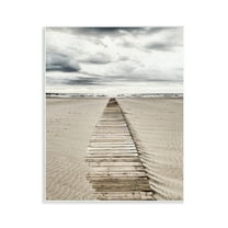 Stupell Industries Sand Covered Boardwalk Landscape Photography Unframed Art Print Wall Art, 11 x 14