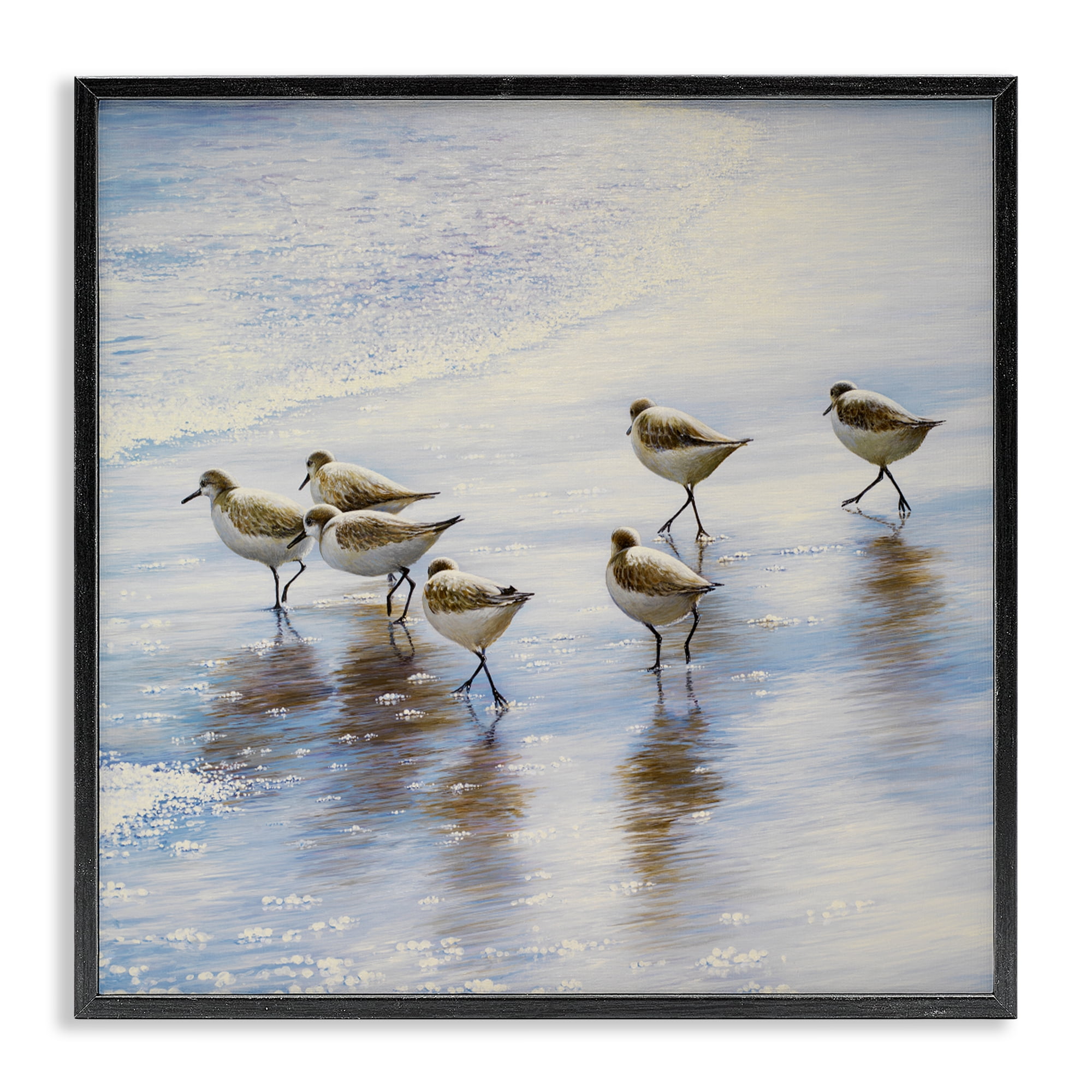 Stupell Industries Sand Dancers on Shore Black Framed Giclee Art, design by Bruce Nawrocke