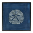 thumbnail image 1 of Stupell Industries Sand Dollar on Blue Coastal Painting Black Framed Art Print Wall Art, 17 x 17, 1 of 10