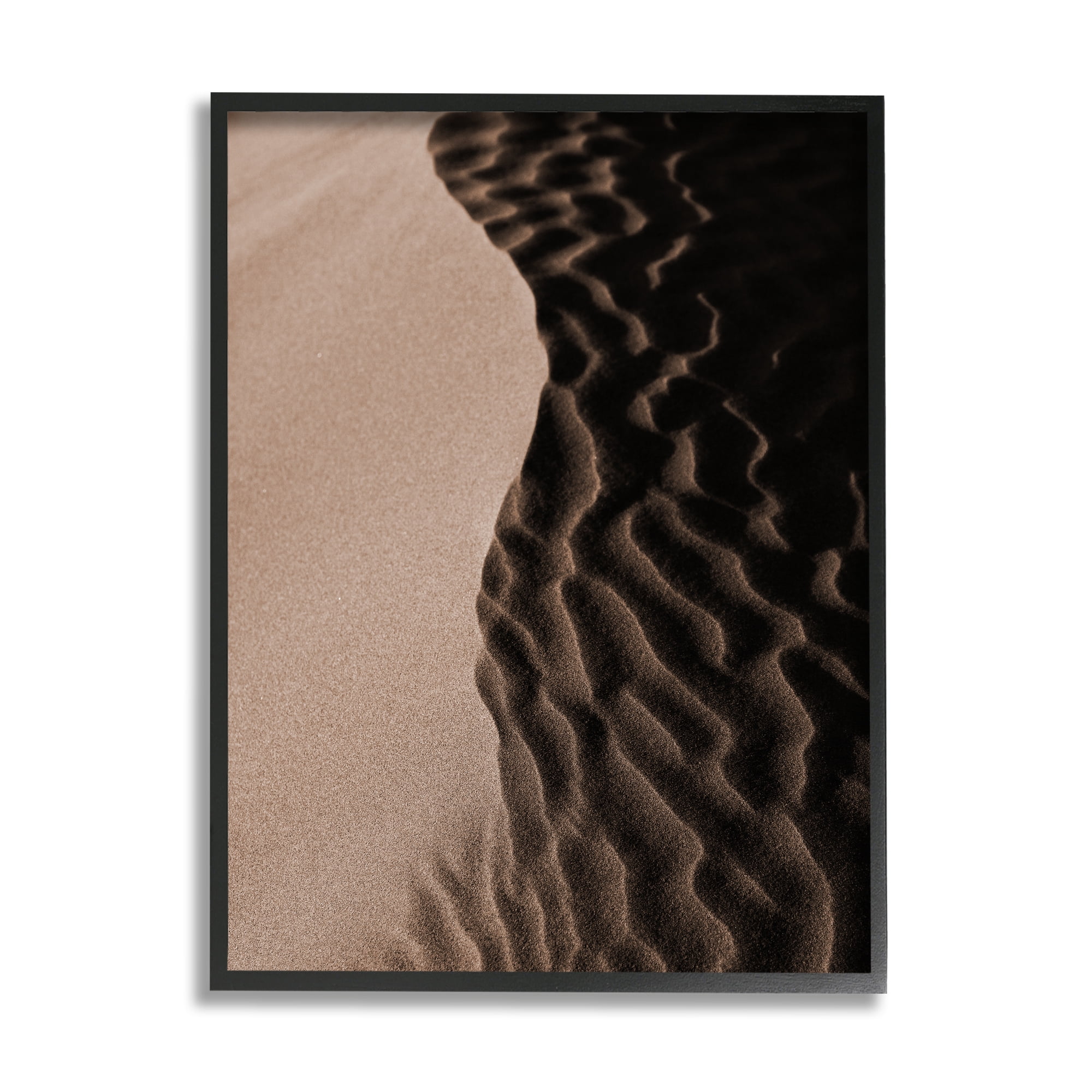 Stupell Industries Sand Dunes Photography Nature Photography Black Framed Art Print Wall Art, 11 x 14