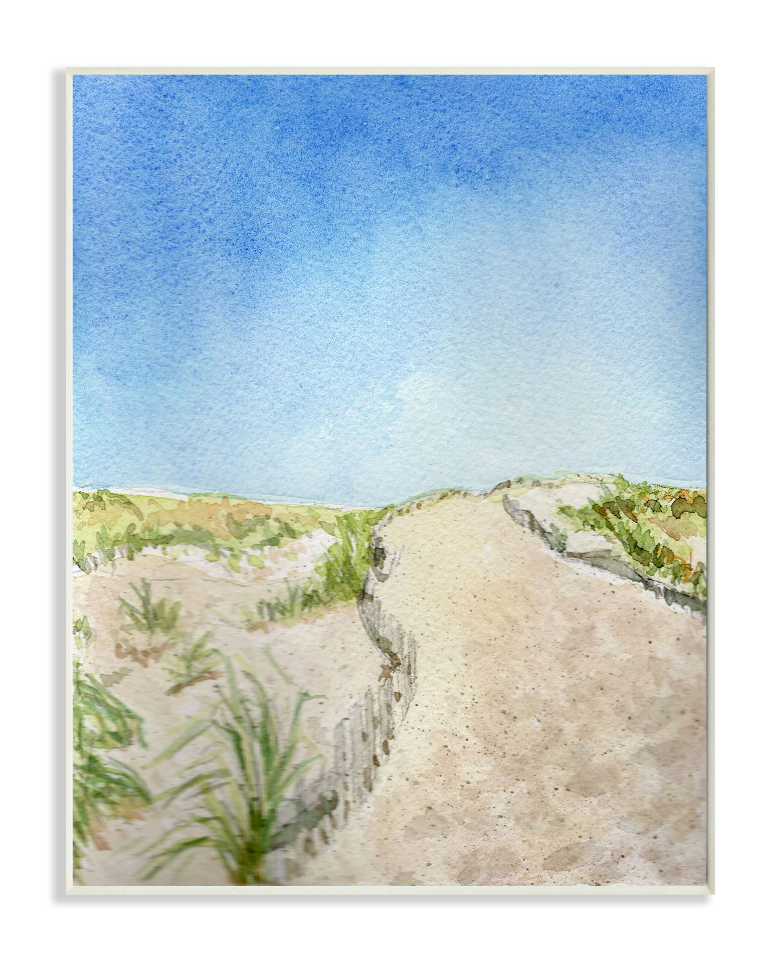 Stupell Industries Sand Dunes at Beach Coastal Nature Landscape Wall Plaque, 10 x 15, Design by Melissa Hyatt LLC