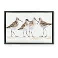 thumbnail image 1 of Stupell Industries Farmhouse Sand Pipers Gathered Black Floating Frame Canvas Art, 25 x 17, by Petals Prints Design, 1 of 8