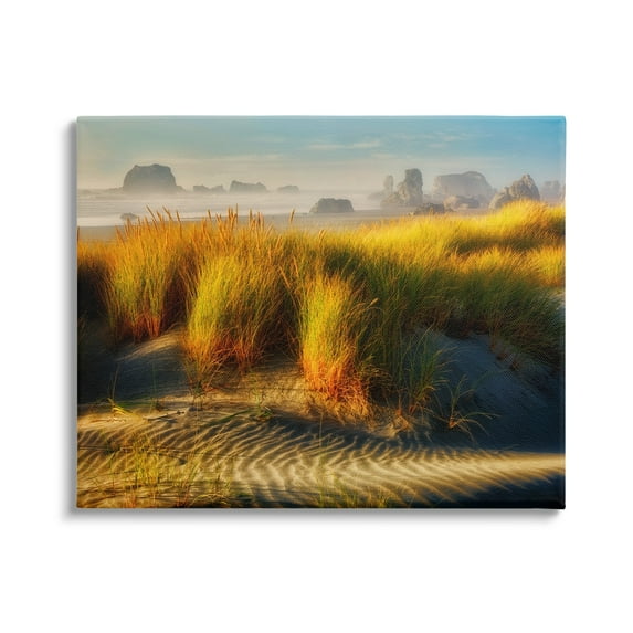 Stupell Industries Sand Ripples Beach Landscape Coastal Photography Gallery Wrapped Canvas Print Wall Art
