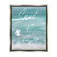 thumbnail image 1 of Stupell Industries Sand & Salt Beach Phrase Animals & Insects Painting Gray Floater Framed Canvas Art Print Wall Art, 17 x 21, 1 of 10