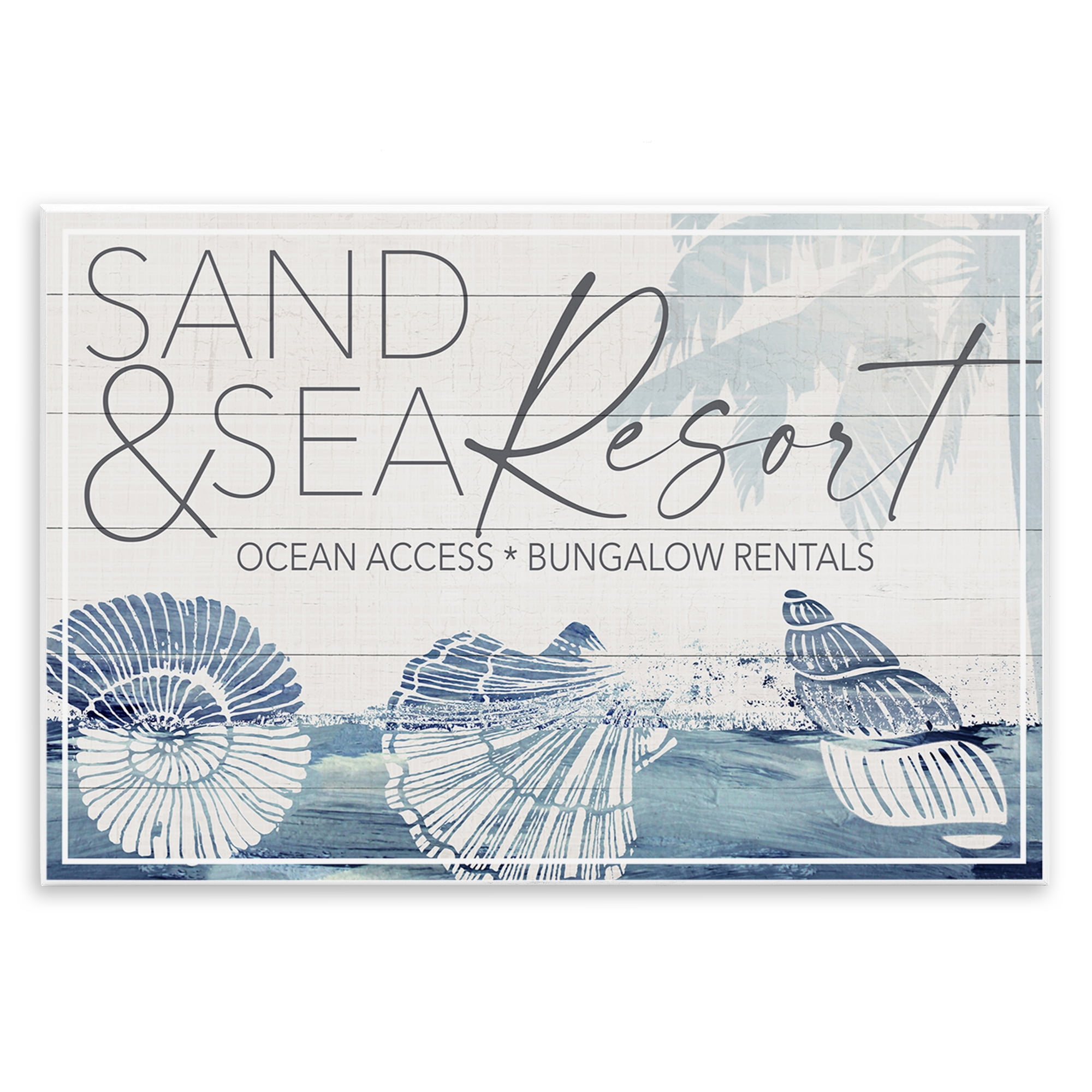 Stupell Industries Sand & Sea Resort Nautical & Beach Painting Unframed Art Print Wall Art, 19 x 13