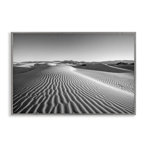 Stupell Industries Sand Waves In The Distance Gray Framed Giclee Art, design by Jon Evan