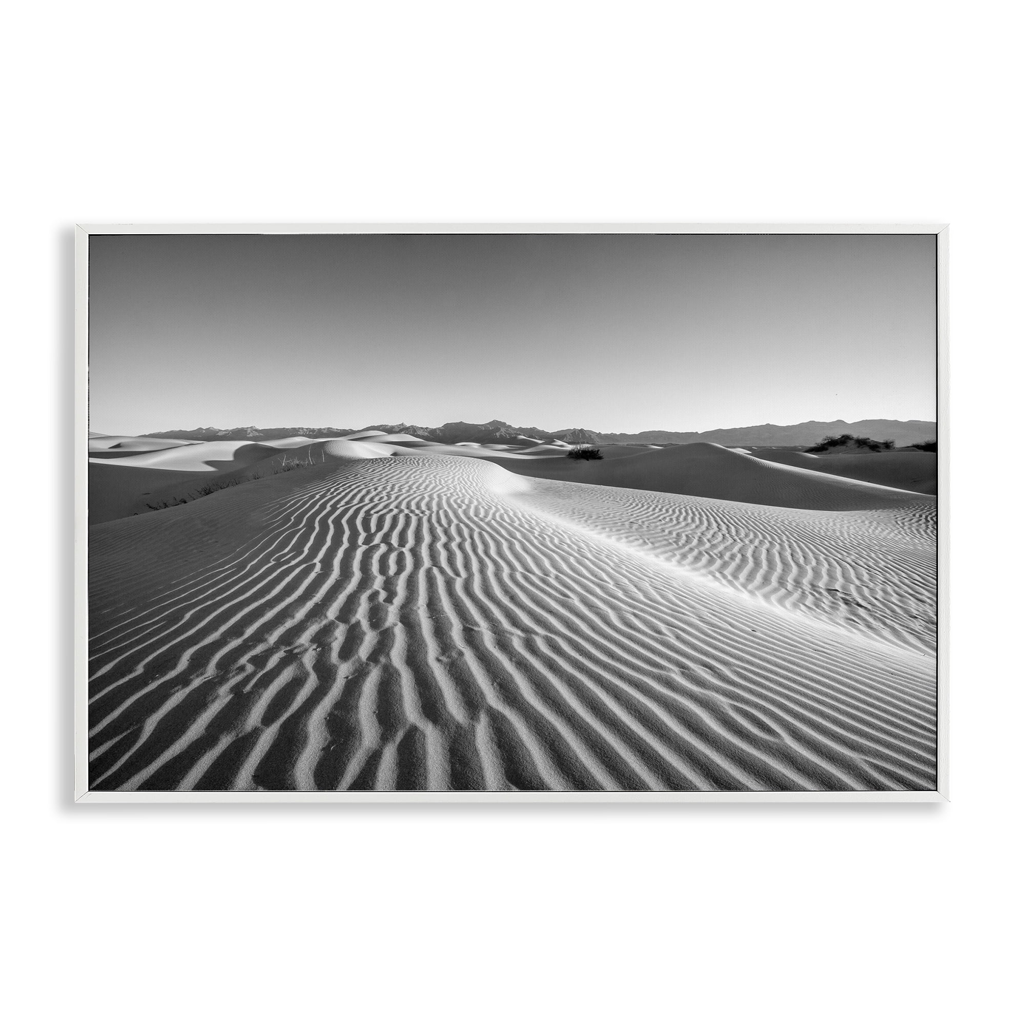 Stupell Industries Sand Waves In The Distance White Framed Giclee Art, design by Jon Evan