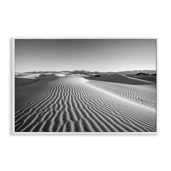 Stupell Industries Sand Waves In The Distance White Framed Giclee Art, design by Jon Evan