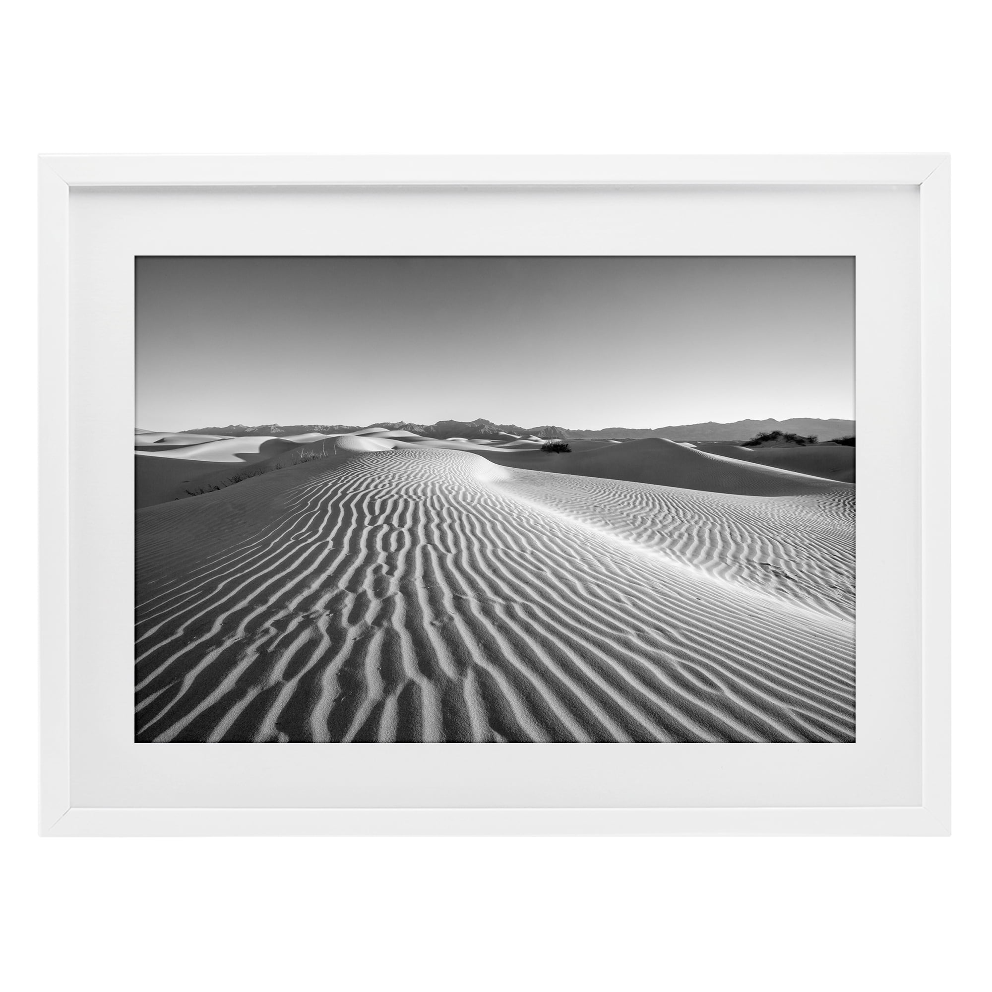 Stupell Industries Sand Waves In The Distance White Framed Print Under Glass, design by Jon Evan