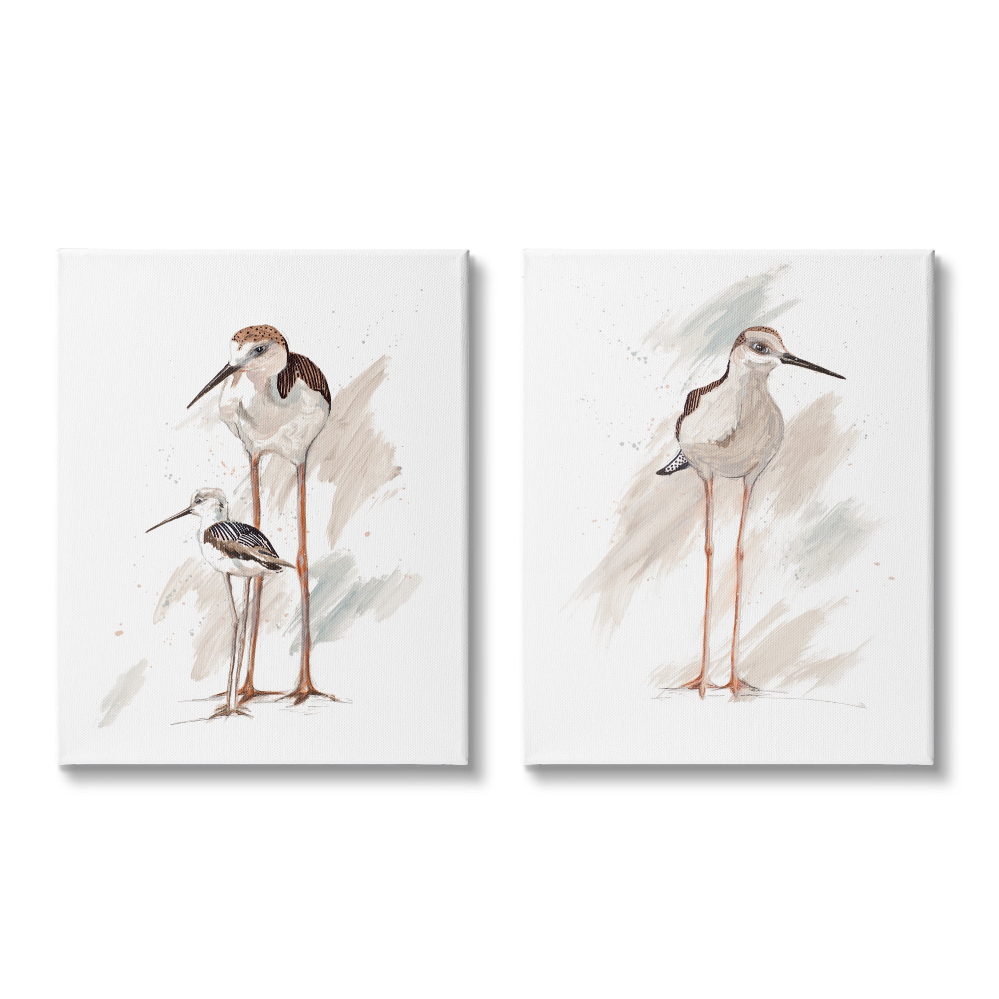 Stupell Industries Sandpiper Bird Family Sunny Beach Coastal Bird ,24 x 30, Design by Patricia Pinto