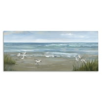 Stupell Industries Sandpiper View From Beach Canvas Wall Art design by Nan, 10 x 24