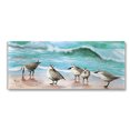 thumbnail image 1 of Stupell Industries Sandpipers Along Beach Shore Animals & Insects Painting Gallery Wrapped Canvas Art Print Wall Art, 48 x 20, 1 of 8