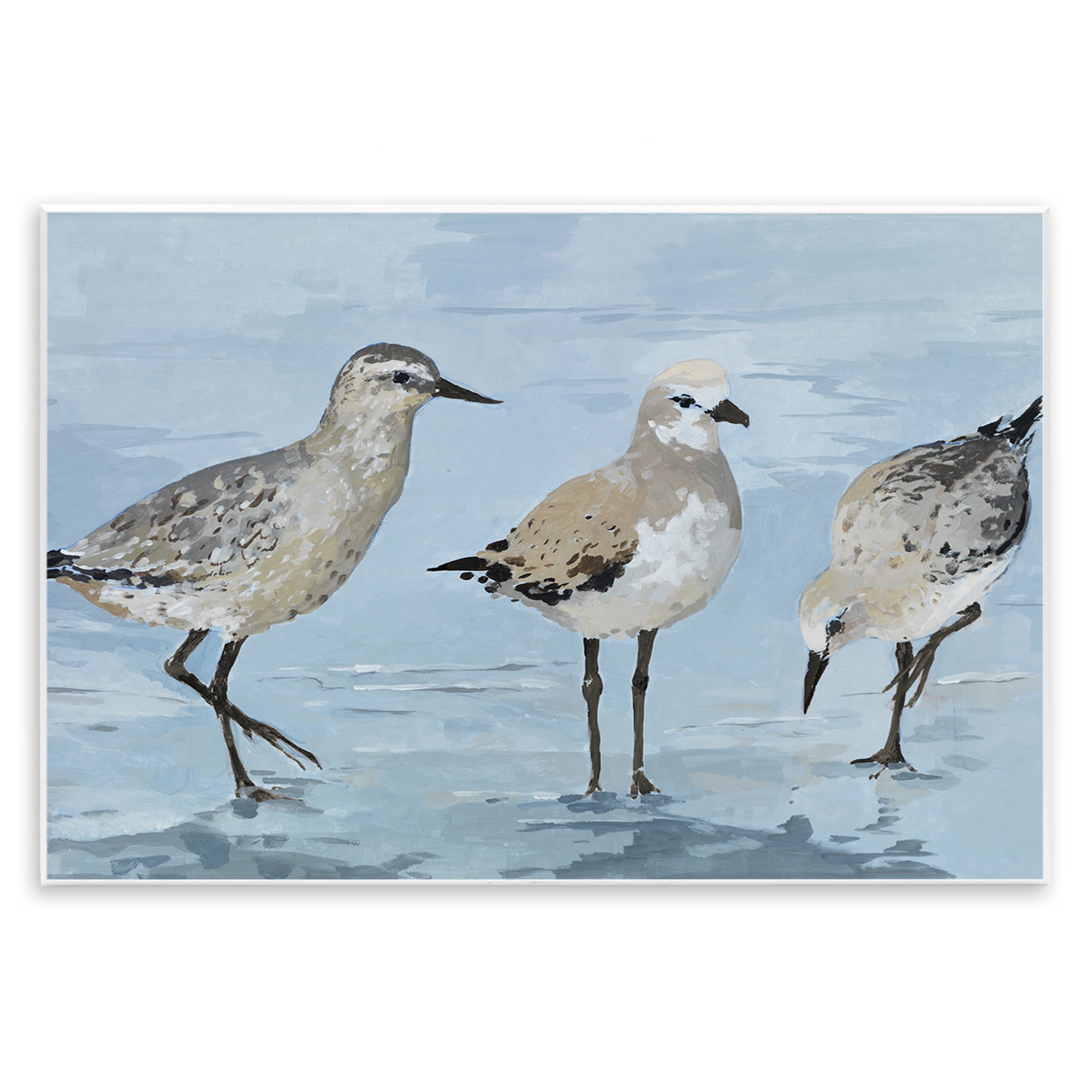 Stupell Industries Sandpipers Beach Coastal Scene Wall Plaque Art, design by Lorenzo Collective