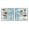 thumbnail image 1 of Stupell Industries Sandpipers Grazing Beach Shore Painting Gray Framed Art Print Wall Art, Set of 2, Design by Paul Brent, 1 of 7