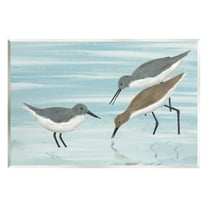 Stupell Industries Sandpipers Grazing Shallow Beach Water Graphic Art Unframed Art Print Wall Art, Design by Marcus Prime