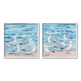 thumbnail image 1 of Stupell Industries Sandpipers on Shore Painting Animals & Insects Painting White Framed Art Print Wall Art, 24 x 24, Set of 2, 1 of 9