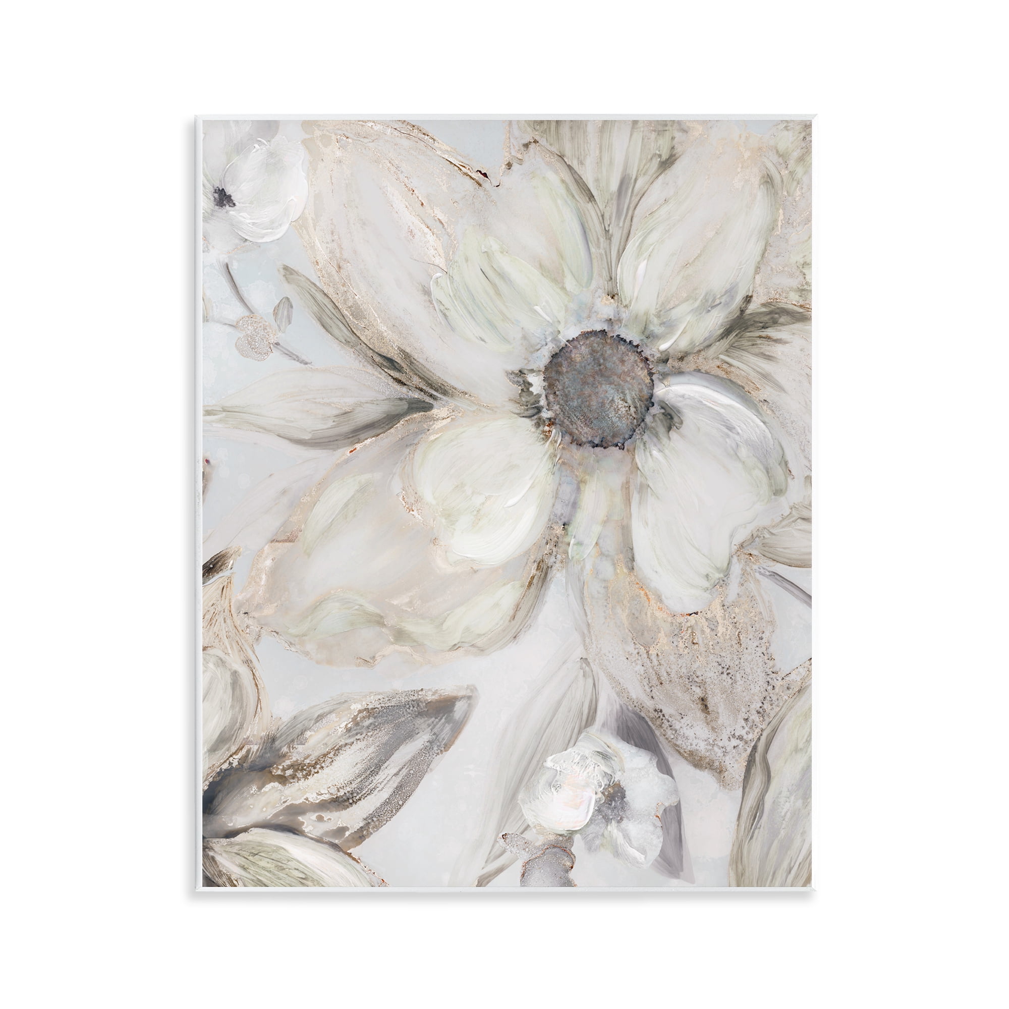 Stupell Industries Sandstone Tone Blooms Wall Plaque Art, design by Carol Robinson