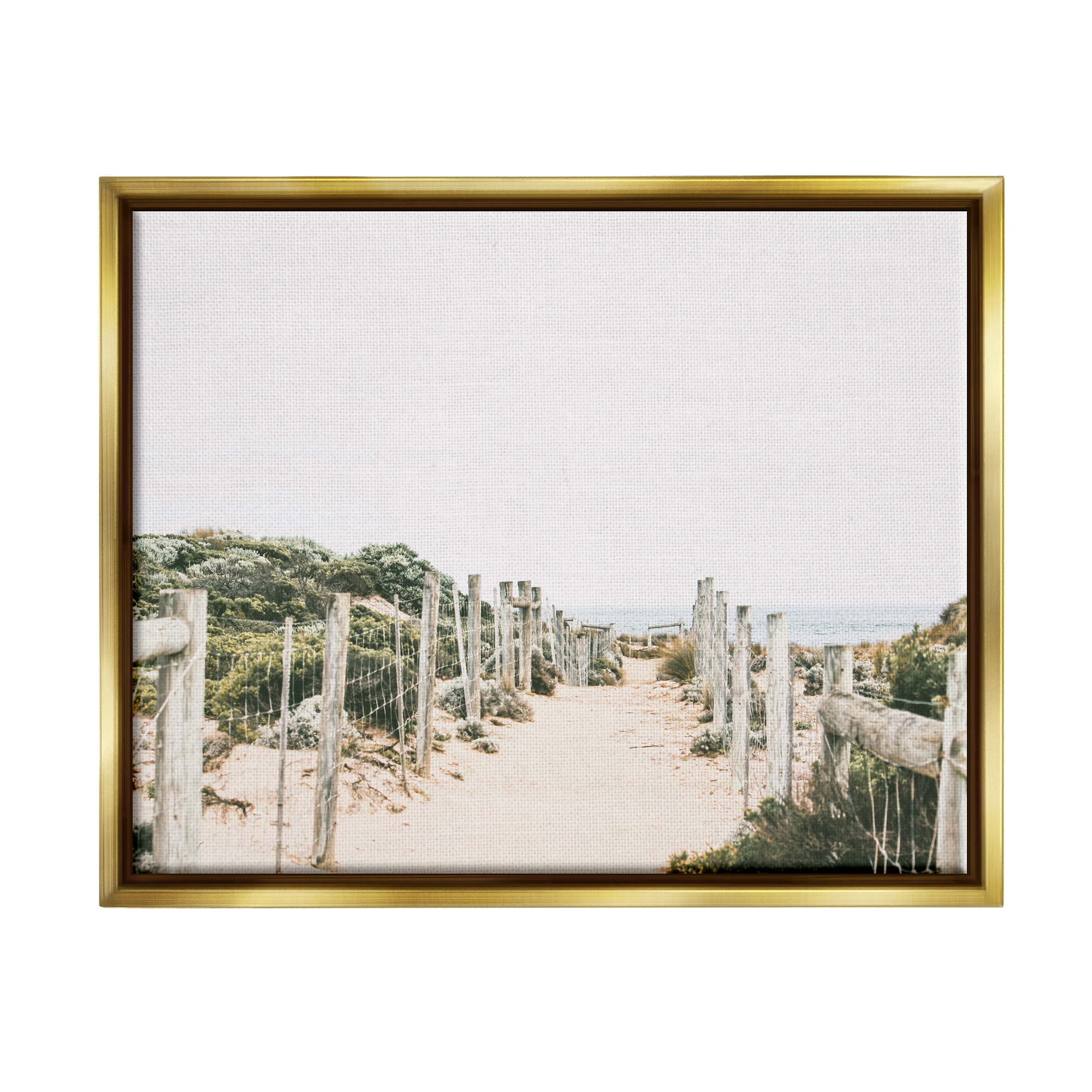 Stupell Industries Sandy Beach Boardwalk Landscape Coastal Photography ...