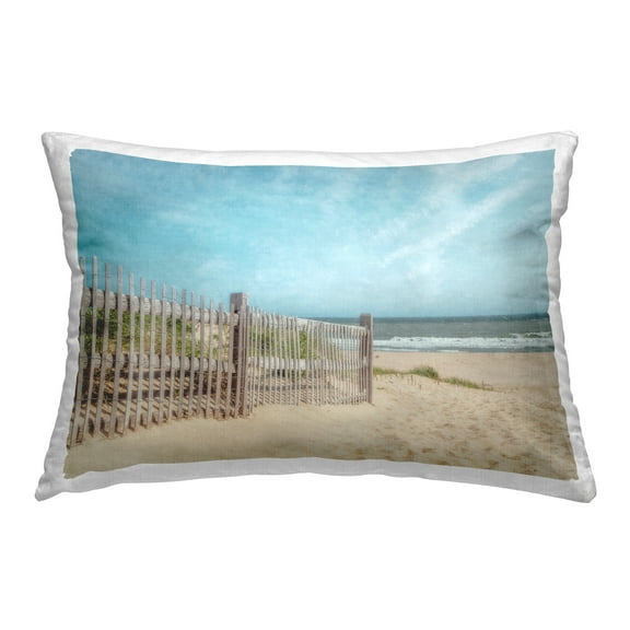 Stupell Industries Sandy Beach Footprints Decorative Printed Throw Pillow Design by Brooke T. Ryan