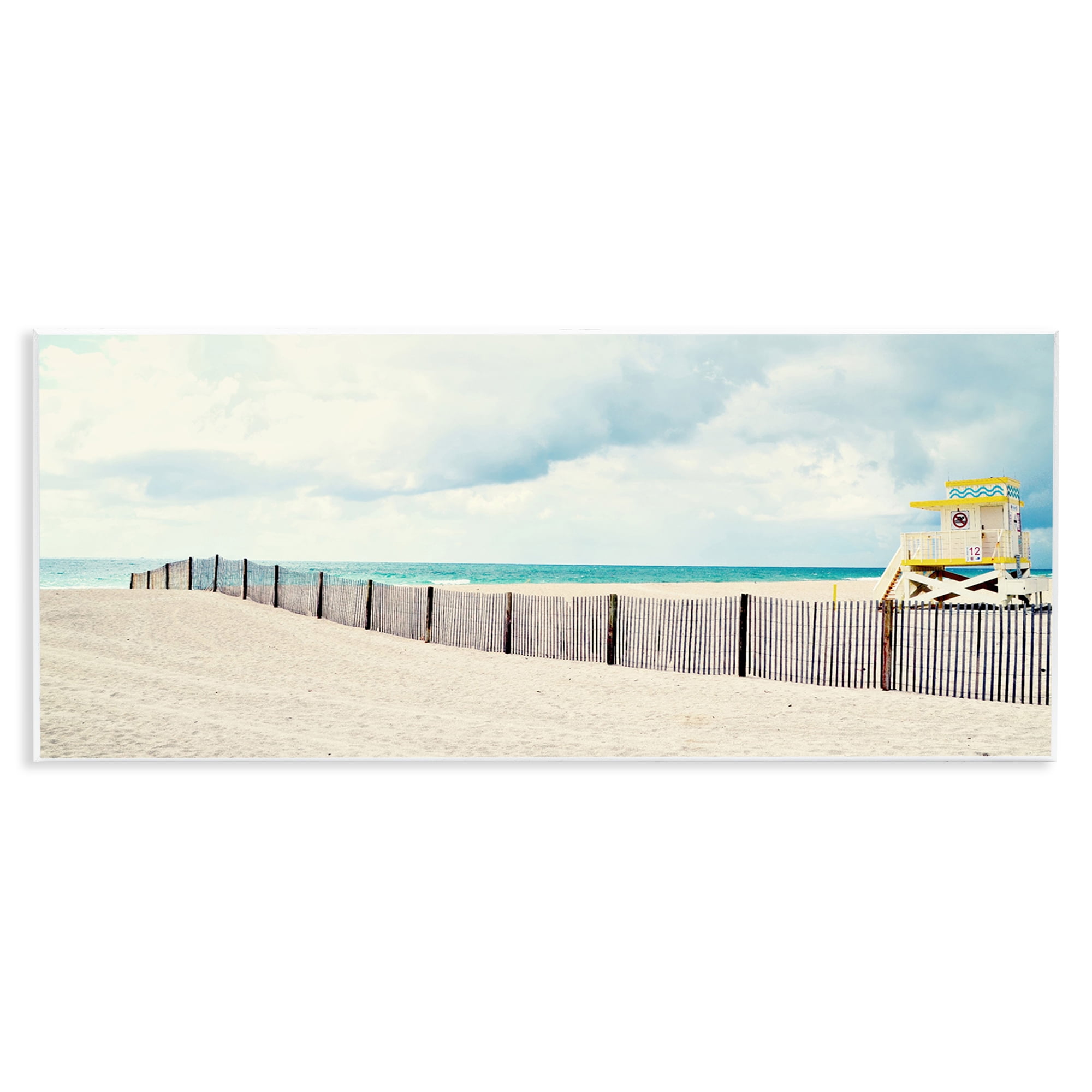 Stupell Industries Sandy Boardwalk Way Nautical & Beach Photography Unframed Art Print Wall Art, 17 x 7