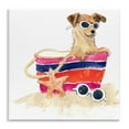 thumbnail image 1 of Stupell Industries Sandy Dog in Beach Bag Animals Painting Unframed Art Print Wall Art, 12 x 12, 1 of 8
