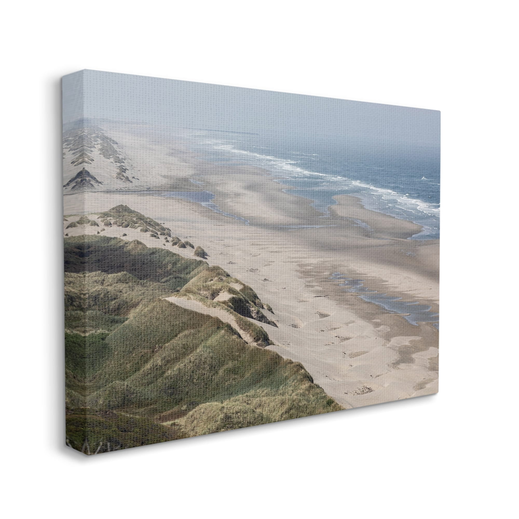 Stupell Industries Sandy Dunes Beach Ariel View Hazy Sky,16 x 20,Designed by Aaron Matheson