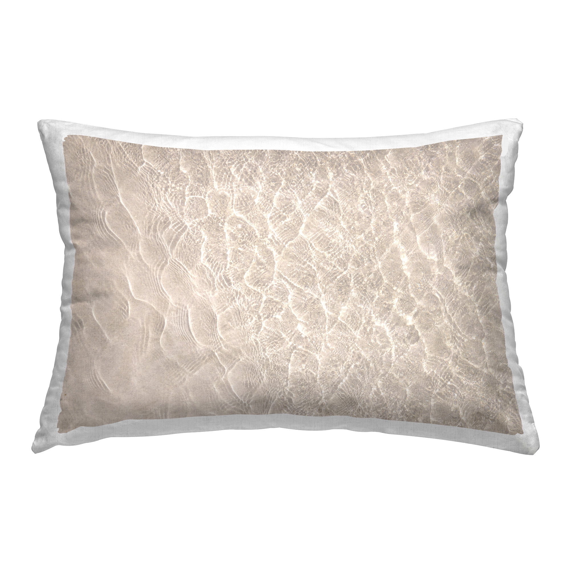 Stupell Industries Sandy Ocean Ripples Decorative Printed Throw Pillow Design by Sisi and Seb
