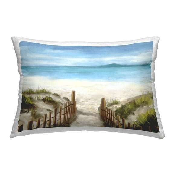 Stupell Industries Sandy Path to Beach Decorative Printed Throw Pillow, 14 x 20