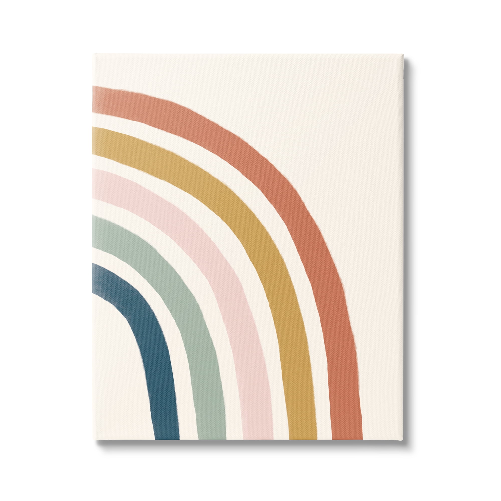 Stupell Industries Sandy Rainbow Right Side Geometric Stripes,36 x 48, Design by Deborah Curiel