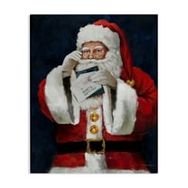 Stupell Industries Santa & Christmas Mail Holiday Painting Gallery Wrapped Canvas Art Prints Wall Art, 16 x 20
