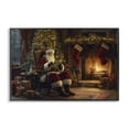 thumbnail image 1 of Stupell Industries Santa Claus by Fire Holiday Painting Black Framed Art Prints Wall Art, 30 x 20, 1 of 10