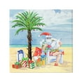 thumbnail image 1 of Stupell Industries Santa Claus on Beach Holiday Painting Gallery Wrapped Canvas Print Wall Art, 30 x 30, 1 of 8