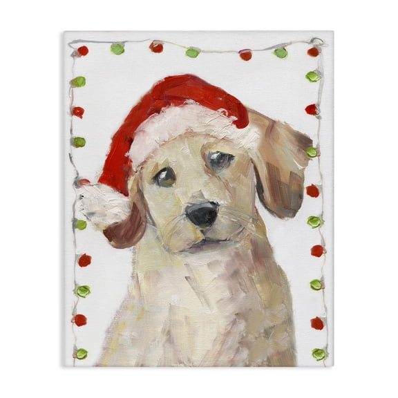 Santa Paws Pup Canvas Art, 16 x 20, Made In USA
