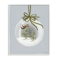 thumbnail image 1 of Stupell Industries Santa Sleigh Snowglobe Holiday Painting White Framed Art Print Wall Art, 16 x 20, 1 of 10