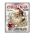 thumbnail image 1 of Stupell Industries Santa's Christmas Blend Holiday Painting Gray Framed Art Prints Wall Art, 24 x 30, 1 of 10