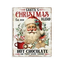 Stupell Industries Santa's Christmas Blend Holiday Painting Unframed Art Prints Wall Art, 11 x 14