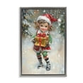 thumbnail image 1 of Stupell Industries Rustic Lodge Santa's Little Elf Gray Floating Frame Canvas Art, 21 x 31, by Tina LeCour, 1 of 8