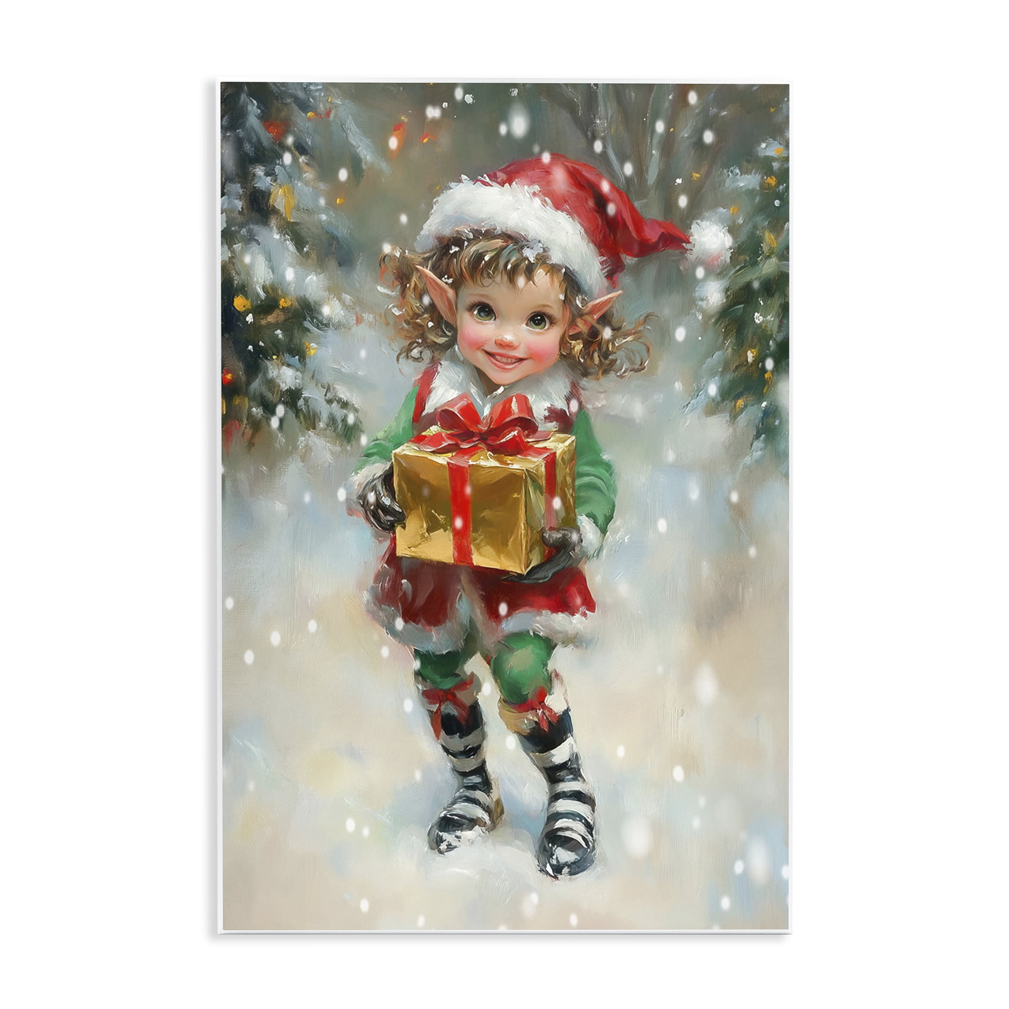 Stupell Industries Santa's Little Elf Wall Plaque Art, design by Tina LeCour