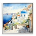 thumbnail image 1 of Stupell Industries Santorini City Landscape Travel & Places Painting White Framed Art Print Wall Art, 17 x 17, 1 of 9