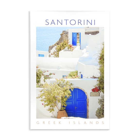 Stupell Industries Santorini Greek Islands Wall Plaque Art, design by Erin Marie