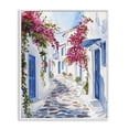 thumbnail image 1 of Stupell Industries Traditional Santorini Stone Street Pathway White Framed Giclee Art, 24 x 30, by LSR Design Studio, 1 of 8